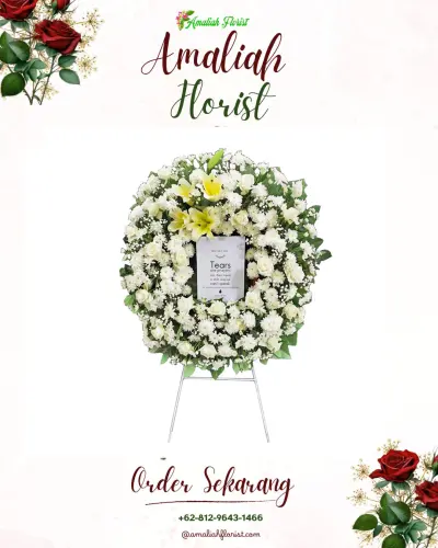Krans Bunga Duka Cita di Samborejo